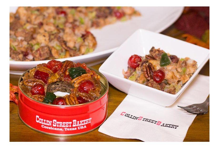 DeLuxe® Fruitcake Stuffing Served in White Bowl