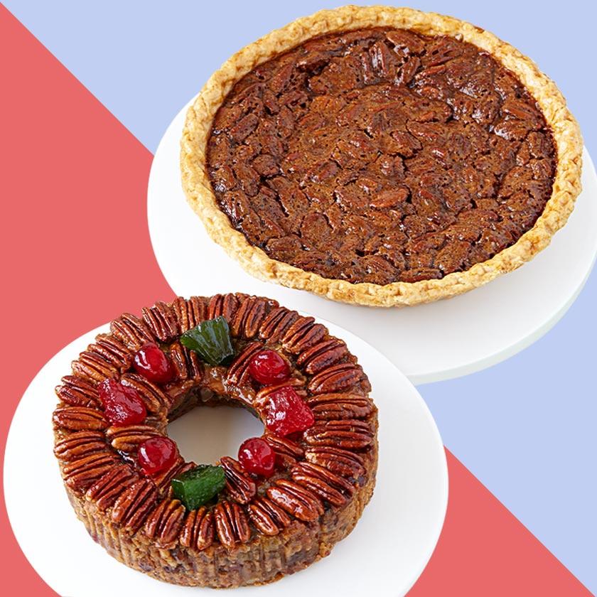 DeLuxe® Fruitcake & Pecan Pie Bundle